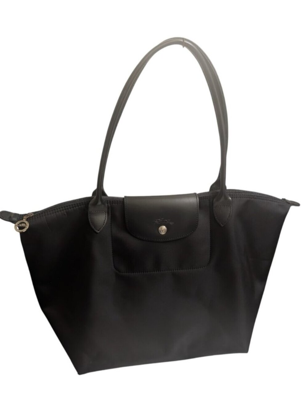 Longchamp Black Le Pliage Large Nylon Shoulder Tote Bag